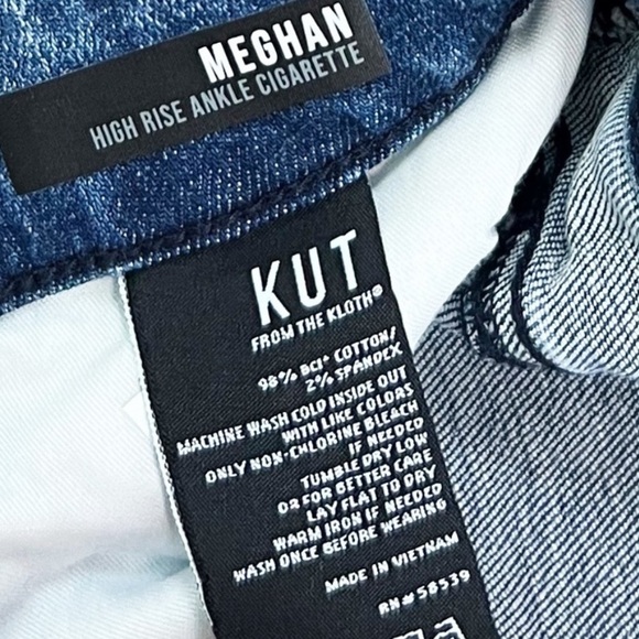 NWT Kut From the Kloth Meghan High Rise Ankle Cigarette Jeans - Picture 9 of 10